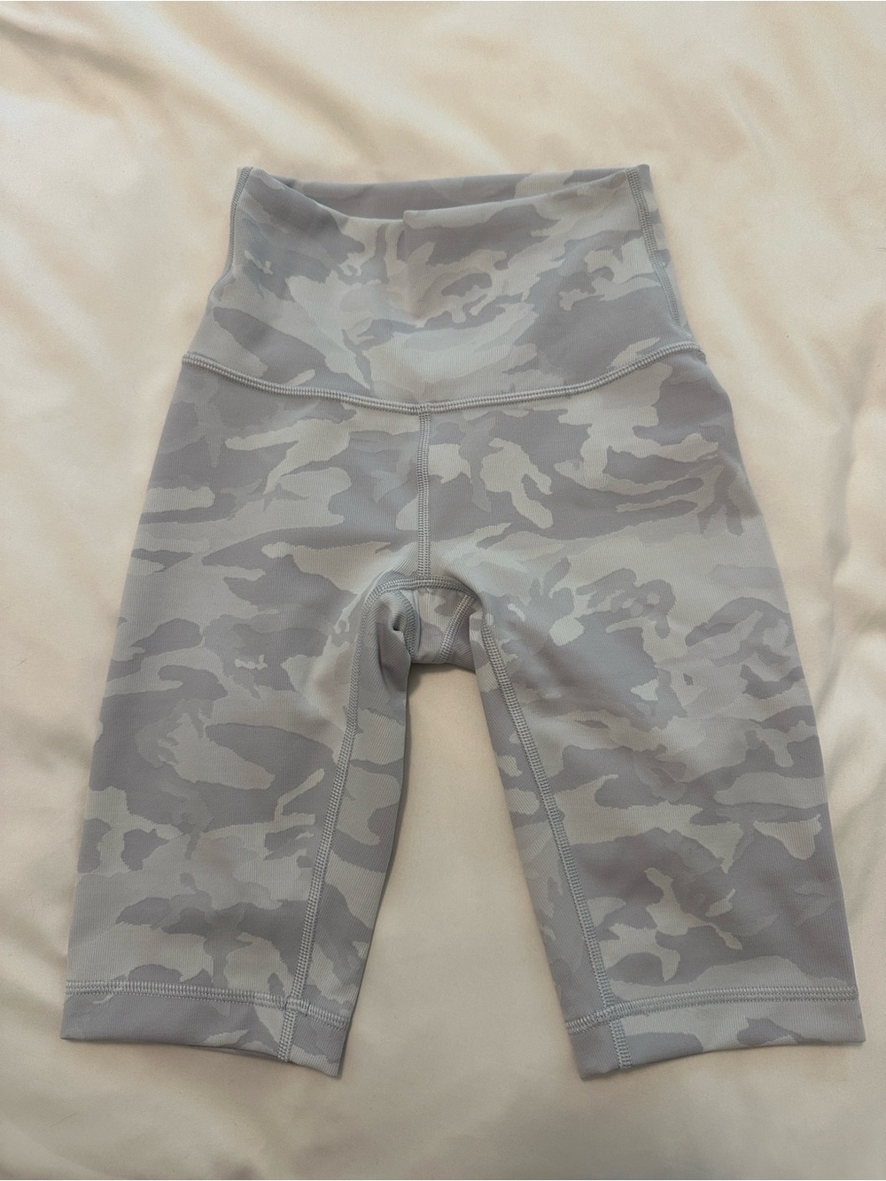 lululemon athletica High-Rise Gray Camo Bike Shorts